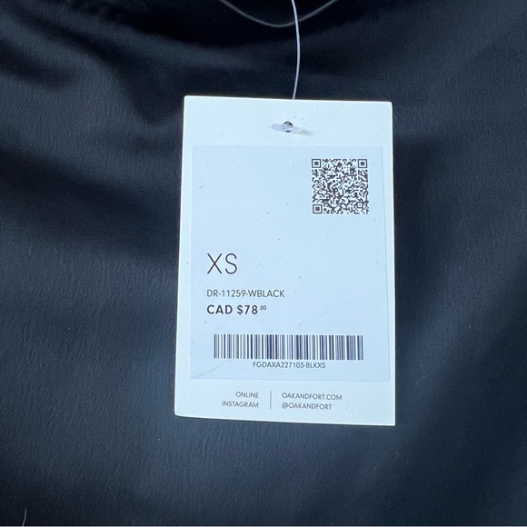 Oak & Fort ASYMMETRICAL BAT SLEEVE MINI DRESS. NWT - Picture 8 of 10